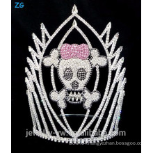 Colored Crystal Skull Halloween Crown, Scary Skull Crown For Sale